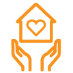 house with a heart icon
