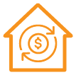 Icône de refinancement hypothécaire